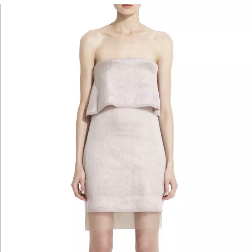 *New!* Bcbg Maxazria Runway Strapless Tiered Dress